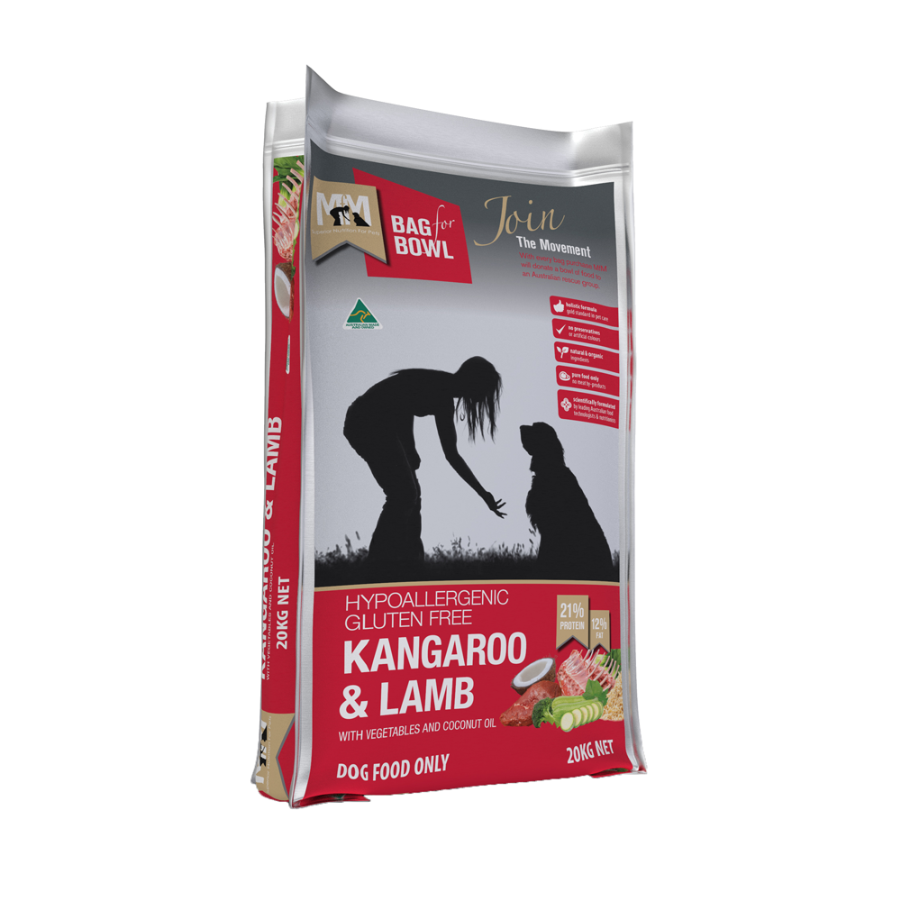 MEALS FOR MUTTS DOG KANGAROO LAMB 20KG