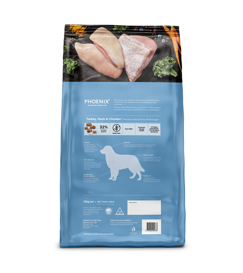 PHOENIX TURKEY DUCK CHICKEN 13KG
