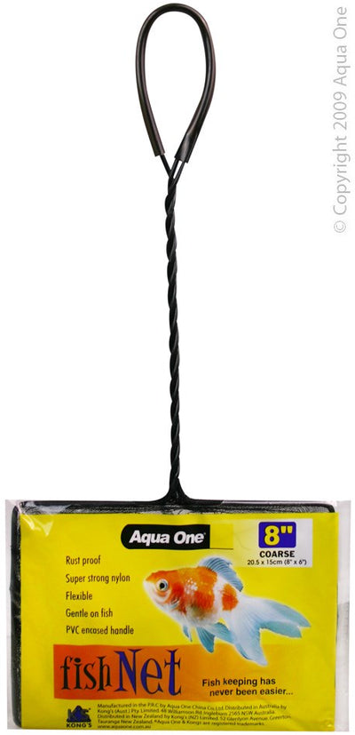 AQUA ONE FISH NET 8INCH/20CM COARSE AQUA ONE FISH NET 8INCH/20CM COARSE