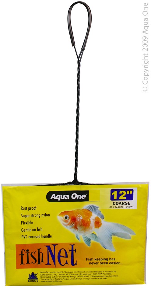 AQUA ONE FISH NET 12INCH/30CM COARSE