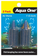 AQUA ONE AIRSTONE CYLINDER 1INCH/2.5CM 2PK