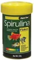 AQUA ONE SPIRULINA FLAKE FOOD 52G