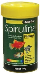 AQUA ONE SPIRULINA FLAKE FOOD 100G