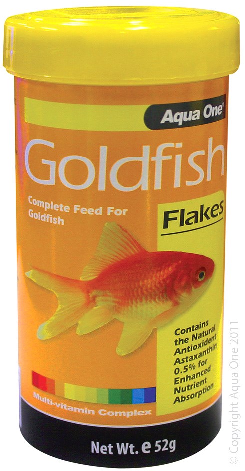 AQUA ONE GOLDFISH FLAKE FOOD 52G