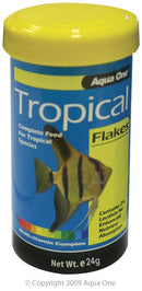 AQUA ONE TROPICAL FLAKE FOOD 24G