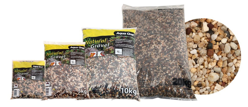 GRAVEL NATURAL MULTI BROWN 4-6MM 5KG