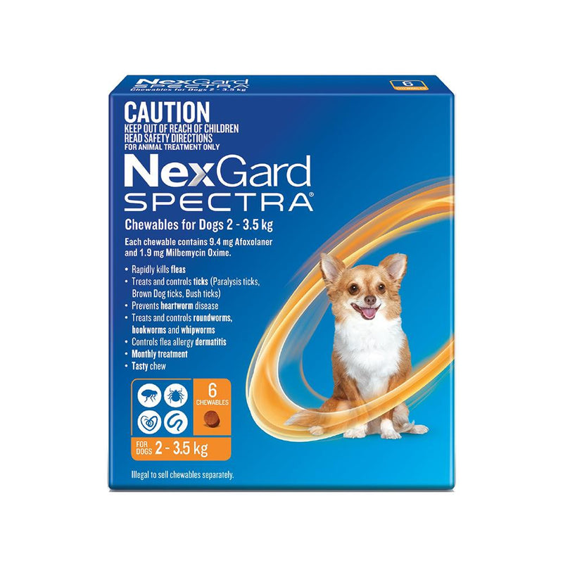 NEXGARD SPECTRA 2.0-3.5KG 6PK
