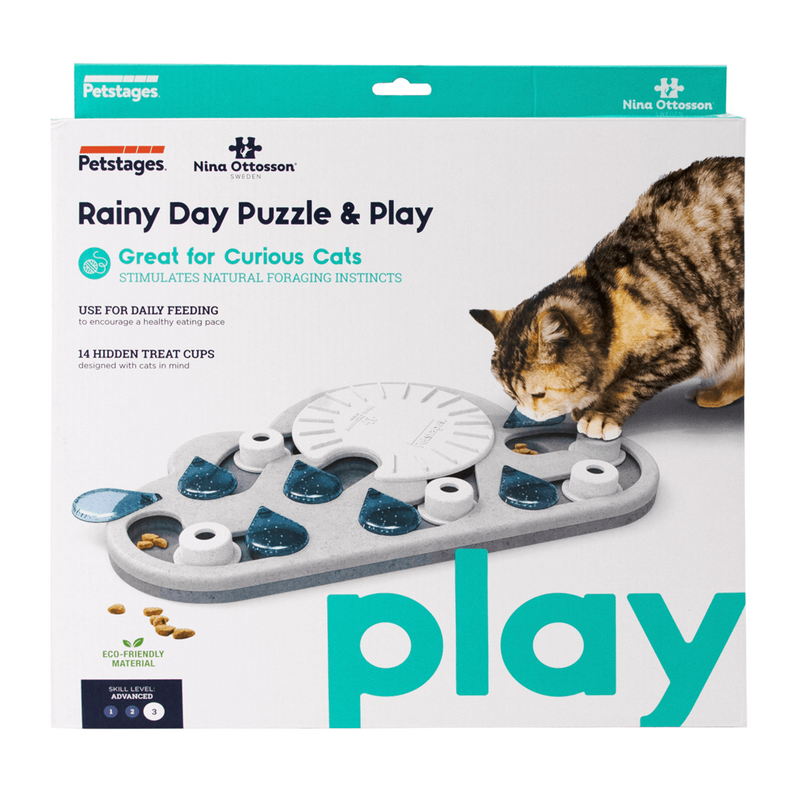 NINA OTTOSSON - CAT PUZZLE & PLAY RAINY DAY WHITE
