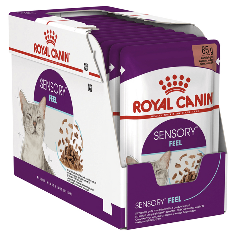 ROYAL CANIN CAT WET SENSORY FEEL GRAVY BOX 85G 12PK