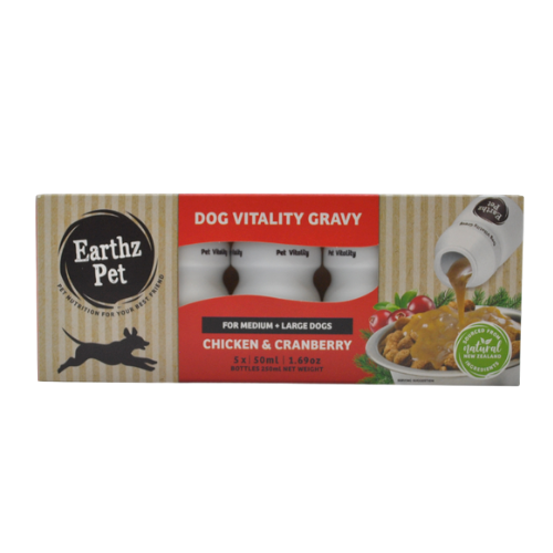 EARTHZ PET MED/LGE CHICKEN & CRANBERRY 50ML 5PK