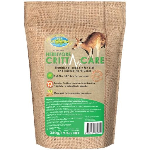 VETAFARM HERBIVORE CRITTACARE 350G