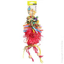 AVIONE BIRD TOY POM POM W/WOODEN BEADS 28CM