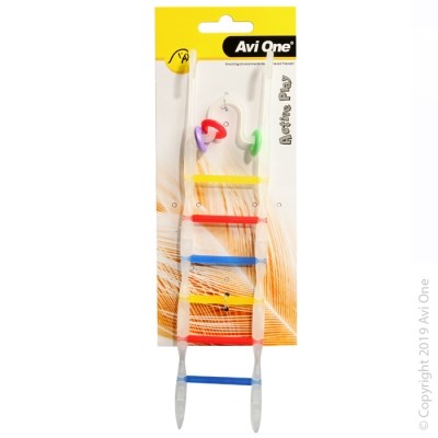 AVIONE BIRD TOY MULTI COLOUR LADDER 7 RUNG