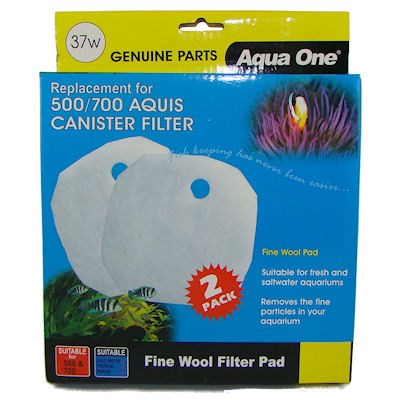 AQUA ONE AQUIS WOOL PAD 500/700 2PK 37W