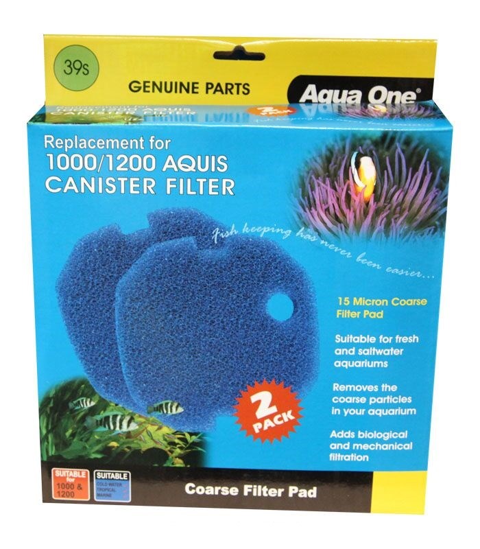 AQUA ONE AQUIS SPONGE 1000/1200 2PK 39S