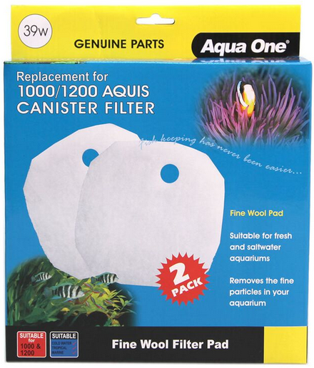 AQUA ONE AQUIS WOOL PAD 1000/1200 2PK 39W