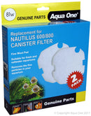 AQUA ONE NAUTILUS WOOL PAD 600/800 2PK 81W