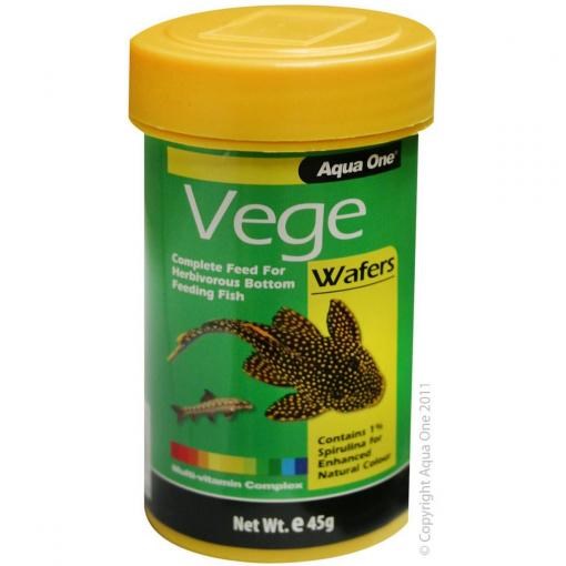 AQUA ONE VEGE WAFER FOOD 45G