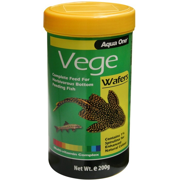 AQUA ONE VEGE WAFER FOOD 200G