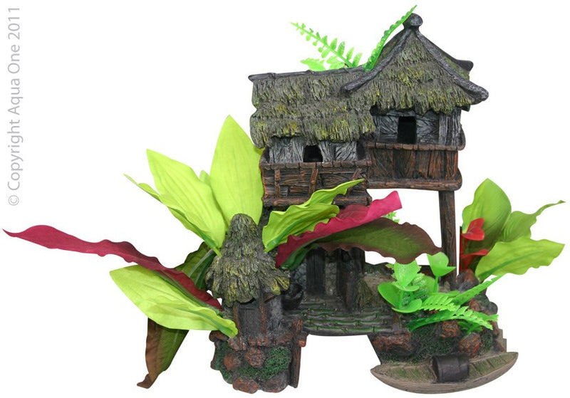 JUNGLE HOUSE W/PLANTS