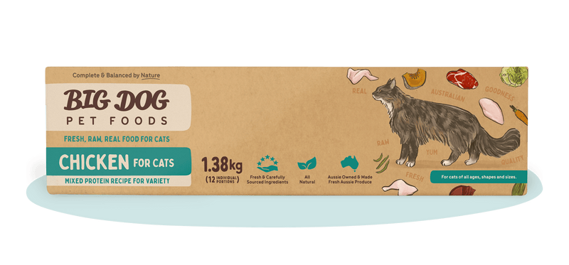 BIG DOG BARF FOR CATS CHICKEN 1.38KG