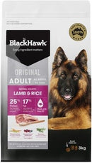 BLACK HAWK ADULT LAMB & RICE 3KG
