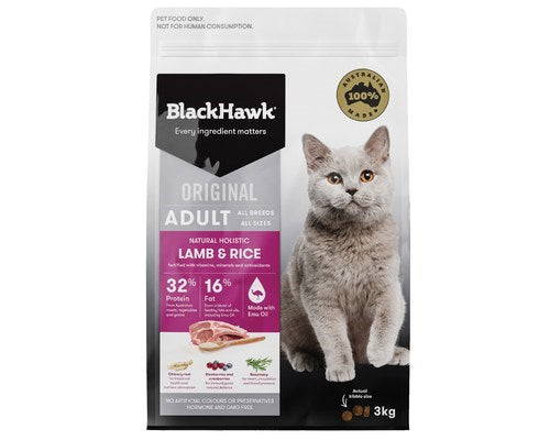 BLACK HAWK FELINE LAMB 3KG