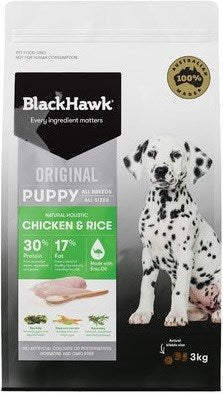 BLACK HAWK PUPPY MEDIUM CHICKEN & RICE 3KG