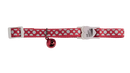 CAT COLLAR SPARKLE DOT RED
