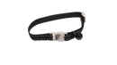 COLLAR CAT ADJ 30CM REFL BLACK