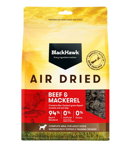BLACK HAWK AIR DRIED BEEF & MACKEREL 2KG