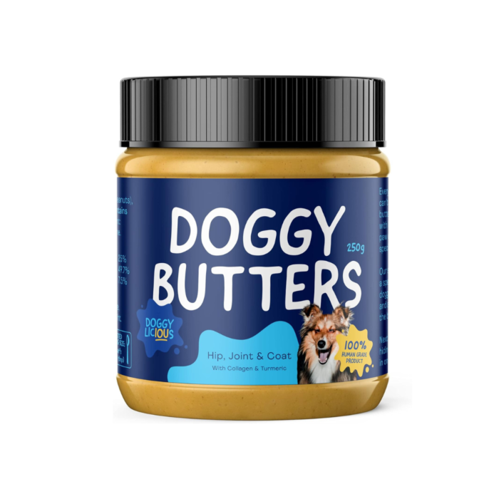 DOGGYLICIOUS DOGGY BUTTER HIP, JOINT & COAT PEANUT 250G