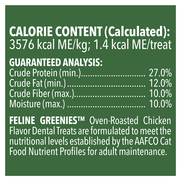 GREENIES FELINE CHICKEN 130G