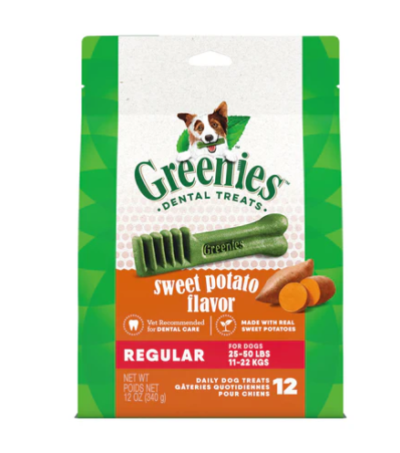 GREENIES SWEET POTATO 340G REGULAR