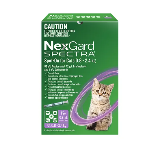 NEXGARD SPECTRA CAT SMALL 6PK