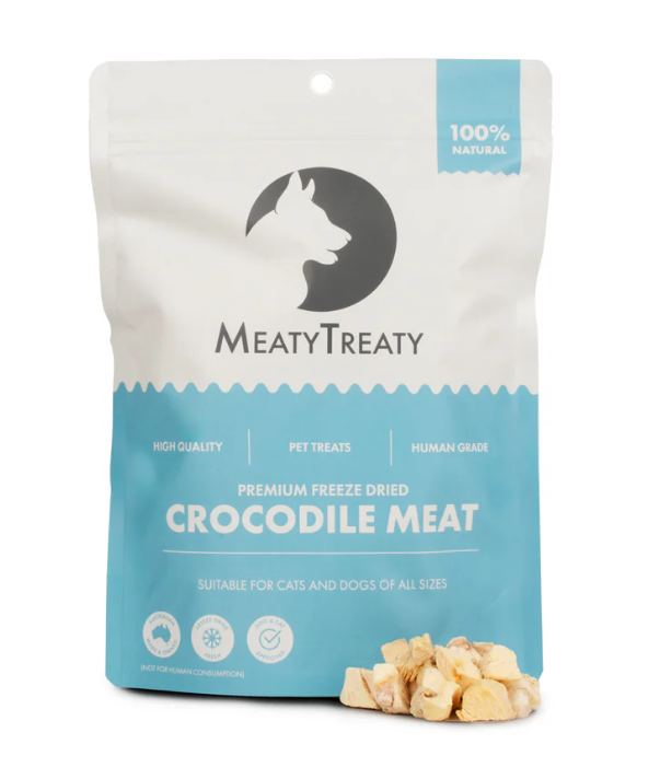 MEATY TREATY CAT & DOG TREATS CROCODILE 50G