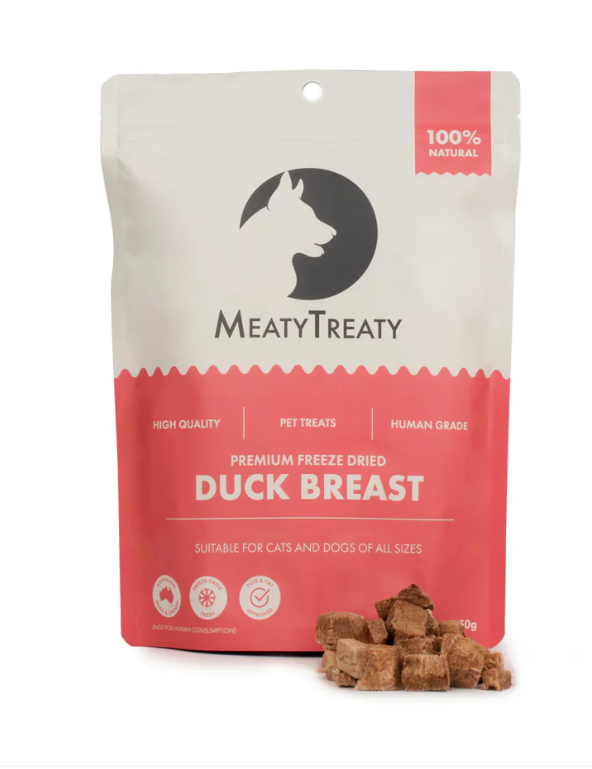 MEATY TREATY CAT & DOG DUCK BREAST 50G