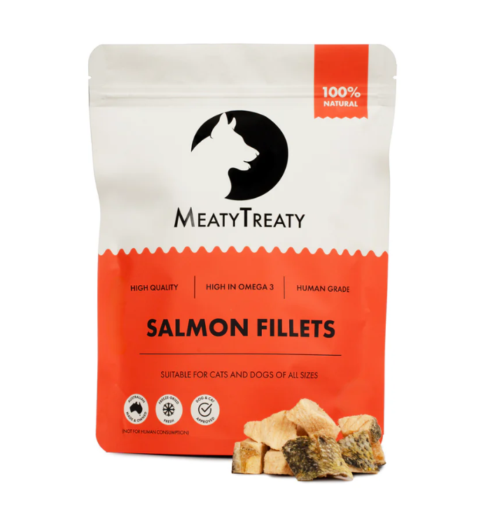 MEATY TREATY CAT & DOG SALMON FILLET 80G