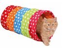 PLAYING TUNNEL FLEECE 25X50CM COLOURFUL
