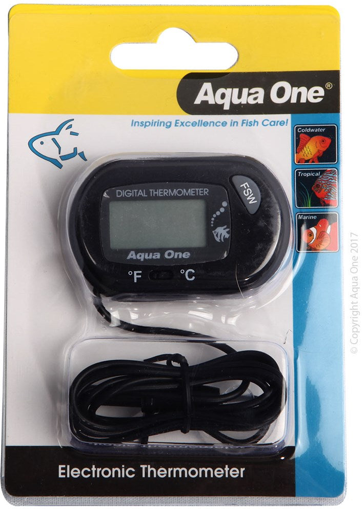 AQUA ONE THERMOMETER LCD OUTSIDE TANK