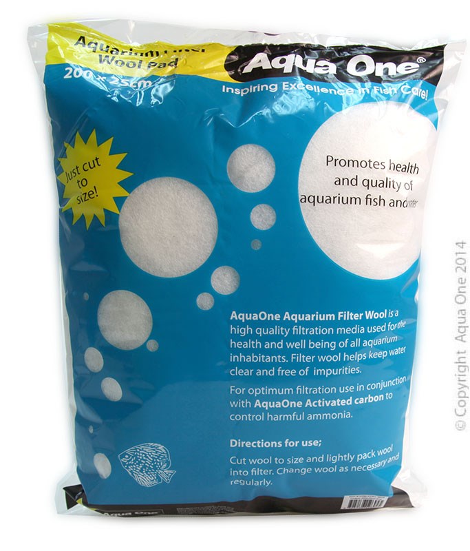 AQUA ONE FILTER WOOL COARSE 200X25CM