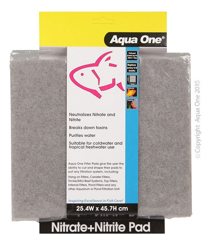 AQUA ONE NITRITE / NITRATE PAD 25X25CM