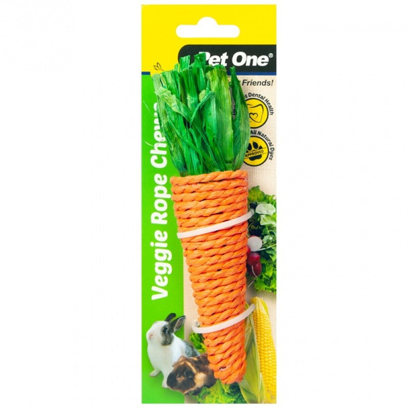 VEGGIE ROPE CHEW CARROT LARGE 17CM