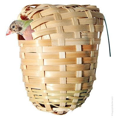 AVIONE HANGING FINCH NEST WICKER SML