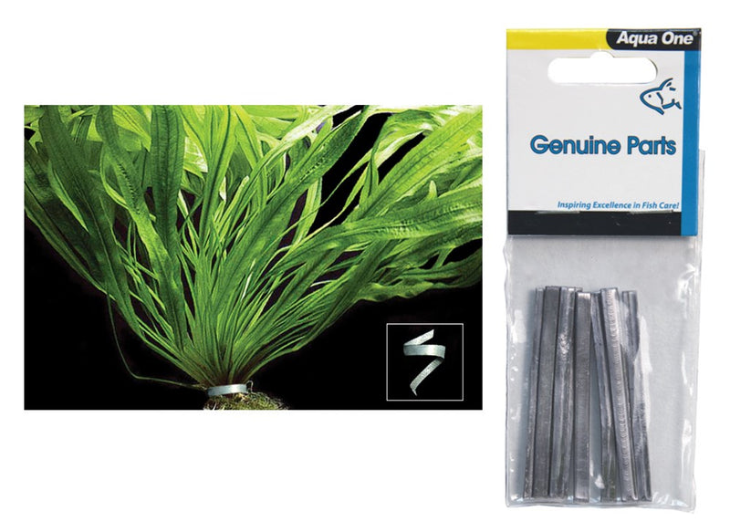 AQUA ONE PLANT WEIGHT 6CM 10PK