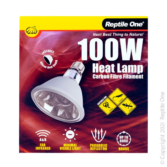 REPTILE ONE INFRARED FAR HEAT LAMP 100W