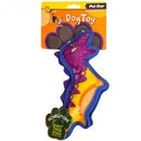 *DOG TOY ADVENTURE SQUEAKY DINOSAUR COLOURFUL 27