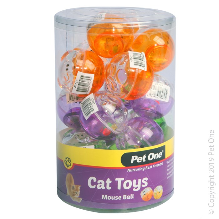 CAT TOY MOUSE BALL 5CM