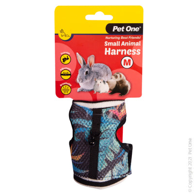 PET ONE SMALL ANIMAL HARNESS MEDIUM VEST & LEASH