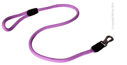 PET ONE LEASH COMFY 120CM ROPE 13MM PURPLE